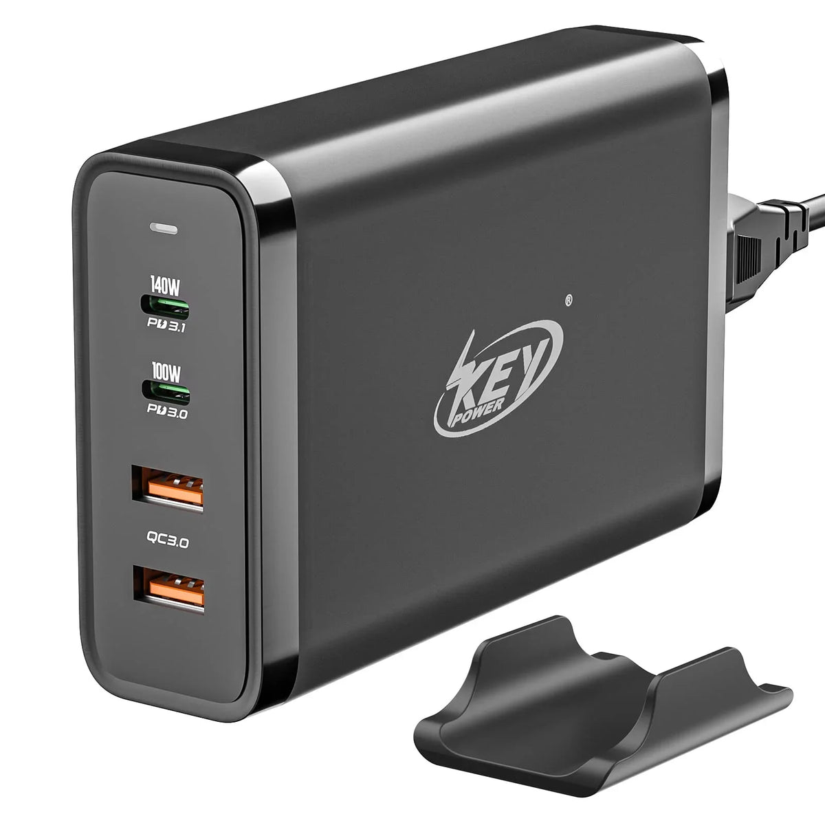 Power Charge Fast USB Dell XPS, C Adapter 4Port Galaxy, Pro 16", iPhone, Charger PD Macbook 245W Station, GaN Deck Type with for iPad, Power Key 140W 3.1 C Air/ Steam