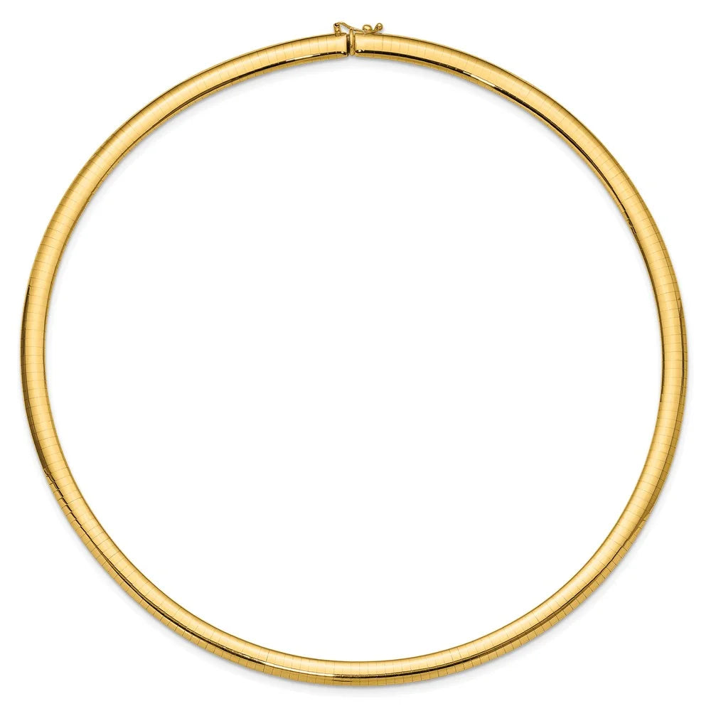 14k QODL6-18 Lightweight 6mm Necklace Omega