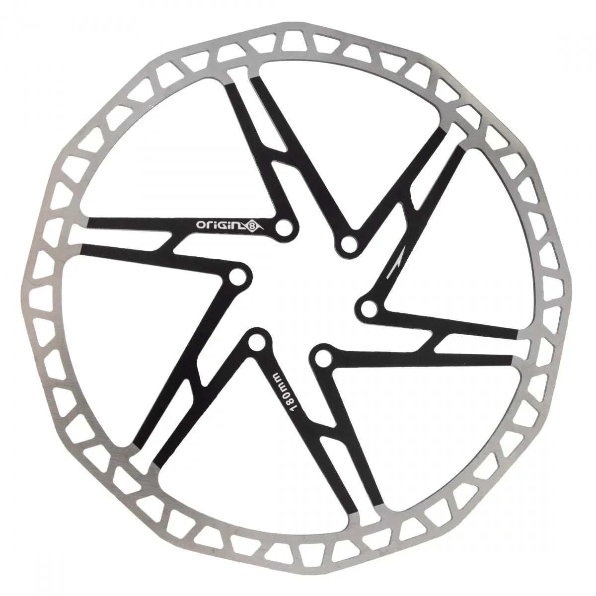 Bk Disc Origin-8 One-Piece 1p 180mm Disc Brake SpeedCheck Rotor 6b Rotors Part