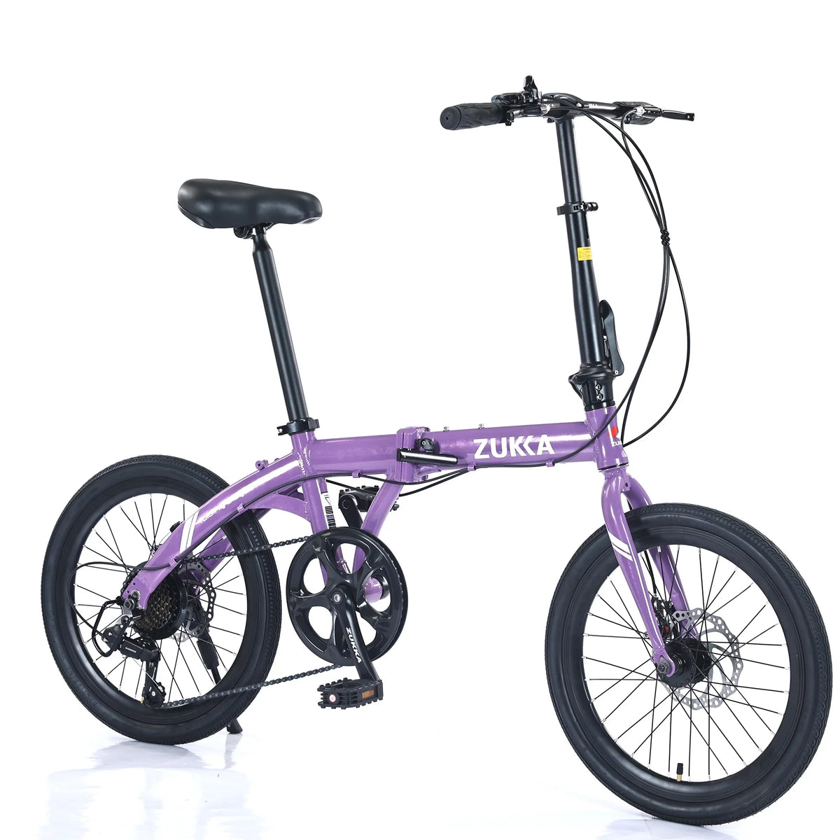 8 Bike, Frame, City Speed 20" Alloy Folding Aluminium Purple Bicycle,