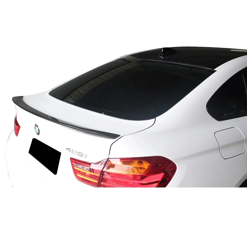 2015 15-20 Coupe 4 V Gran BMW Motorsports Compatible Rear 2020 4DR Carbon Wing Style F36 Spoiler 2018 2016 Ikon Trunk Fiber 2019 - Series 2017 with