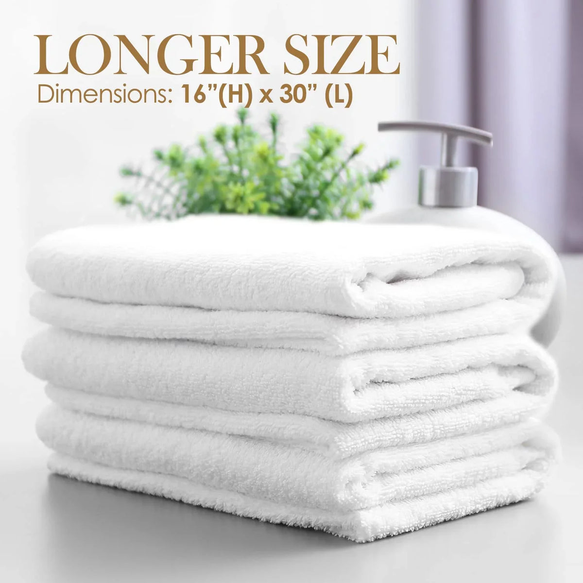 12-Pack White Cotton Elaine Hand & Home, Spa, Premium Towels for Bath Karen Hotel
