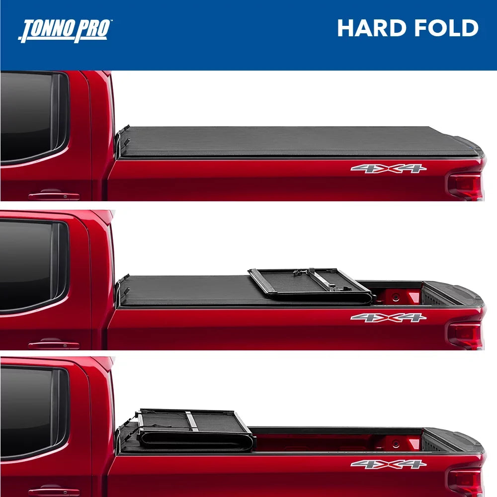 2016 Duty Super Fits Cover F-250/350 Bed Truck Folding Fold, Hard | Tonno Bed Tonneau Pro 6' 1999 Hard 9" (81") | Ford - HF-366