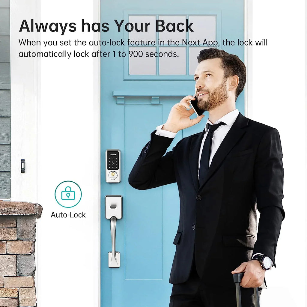 Door GOURE for Digital Door Keypad Electronic Locks Bluetooth Smart Deadbolt: Code House Front Airbnb Keyless Lock, Locks Entry