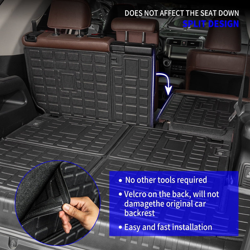 Floor Toyota Mat Seats Accessories 7 Cargo 2013-2023 4Runner Mat Mats Fit Cargo Liner Trunk