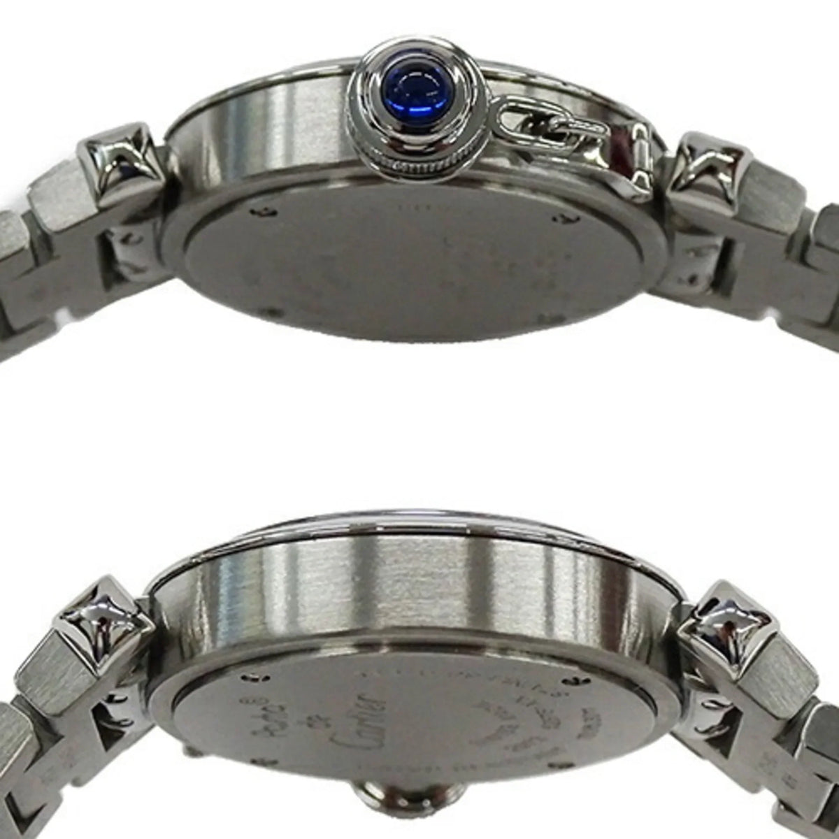 Stainless Miss Steel, Pasha SS, Polished Quartz, (Good) Ladies W3140007, Silver, Watch, Pre-Owned Cartier