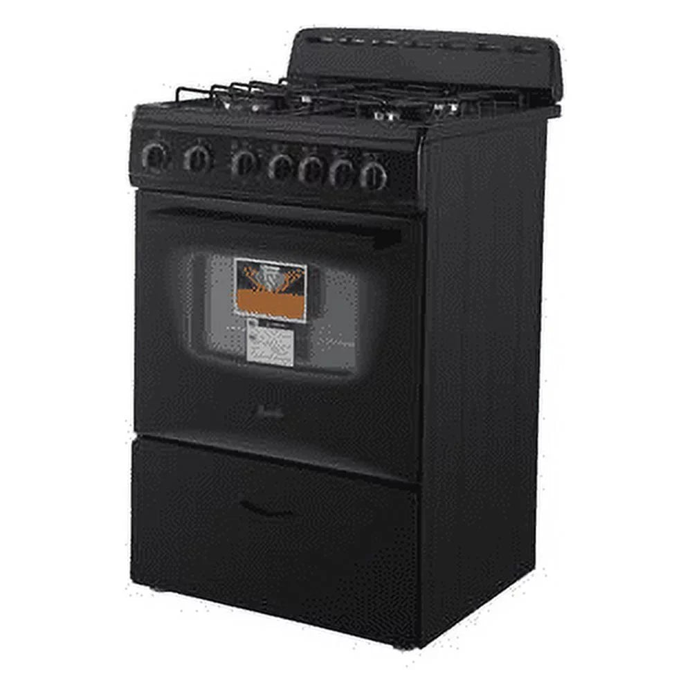 Range 24" Gas (GR2415CB) Oven, Compact in Black Avanti