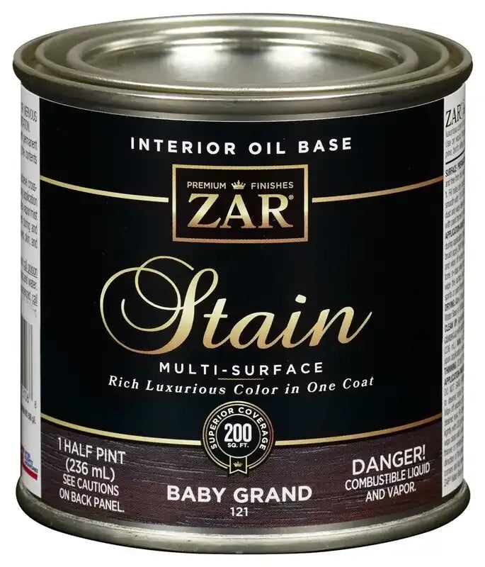 1/2 Grand Baby Pint 121 Interior Oil Based Wood Stain Zar