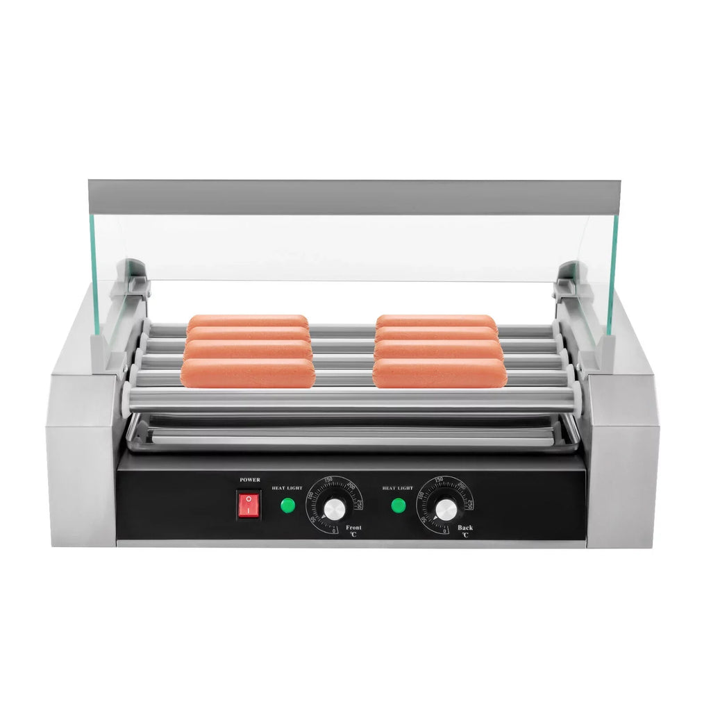 Rollers Stainless Dog 0-250℃ Machine Grilling W/5 110V 12-Hot Set DENEST Sausage Holds