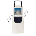 Ship Poster Apron Pocket Bib Linen BBQ Adjustable Kitchen Cotton Luxury Cruise Pinafore Giant