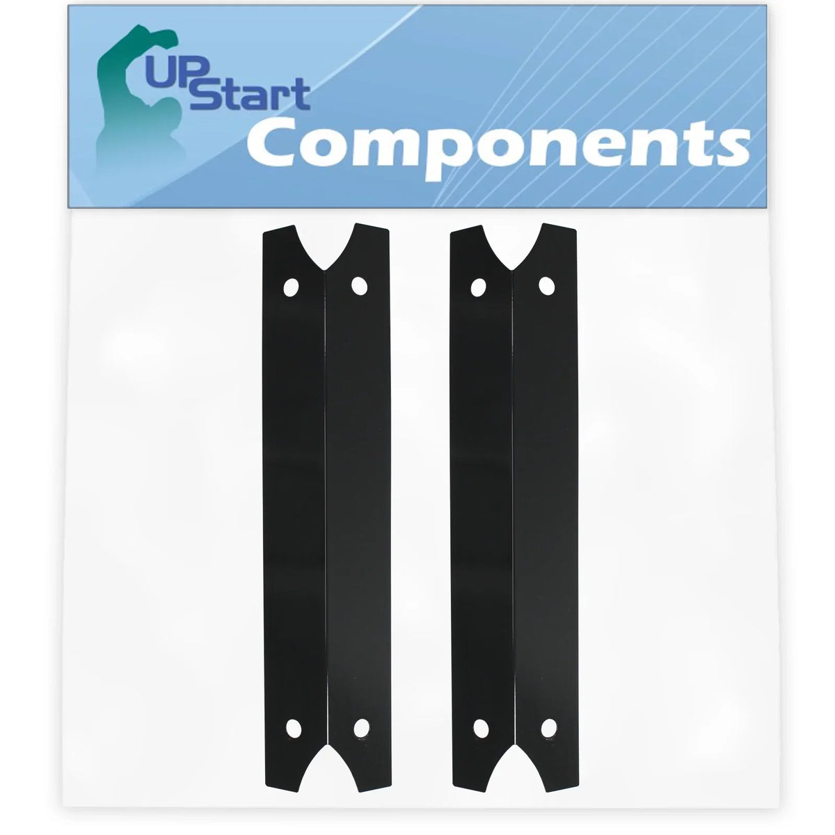 Shield Grill Steel - Porcelain Bar, Vaporizer Burner Cover Parts 810-6830-0 Tent Charmglow 3/4" 17 Flavorizer for Heat BBQ Compatible 2-Pack Bar, Plate Barbeque Flame Replacement Tamer,