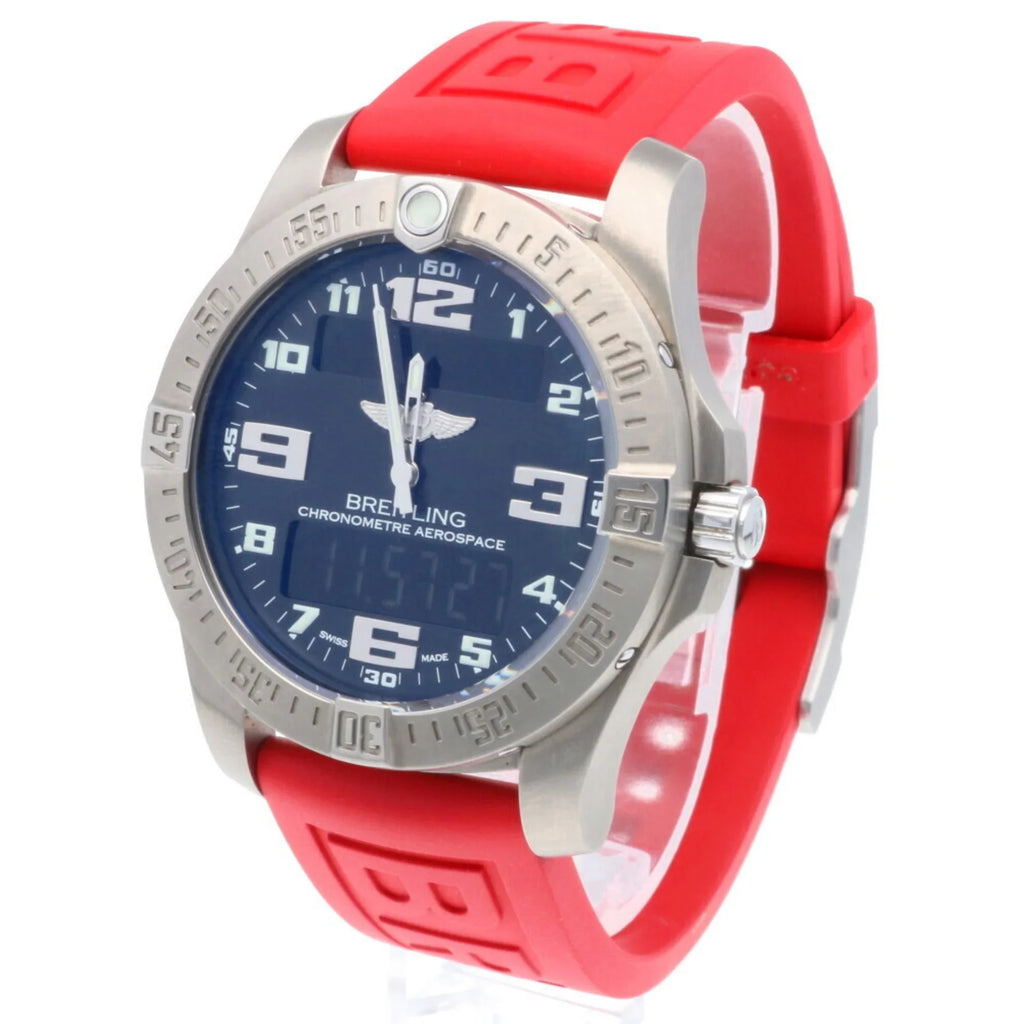 Quartz Titanium E79363101B1E1 Evo Pre-Owned Watch Breitling Men's (Good) Aerospace BREITLING