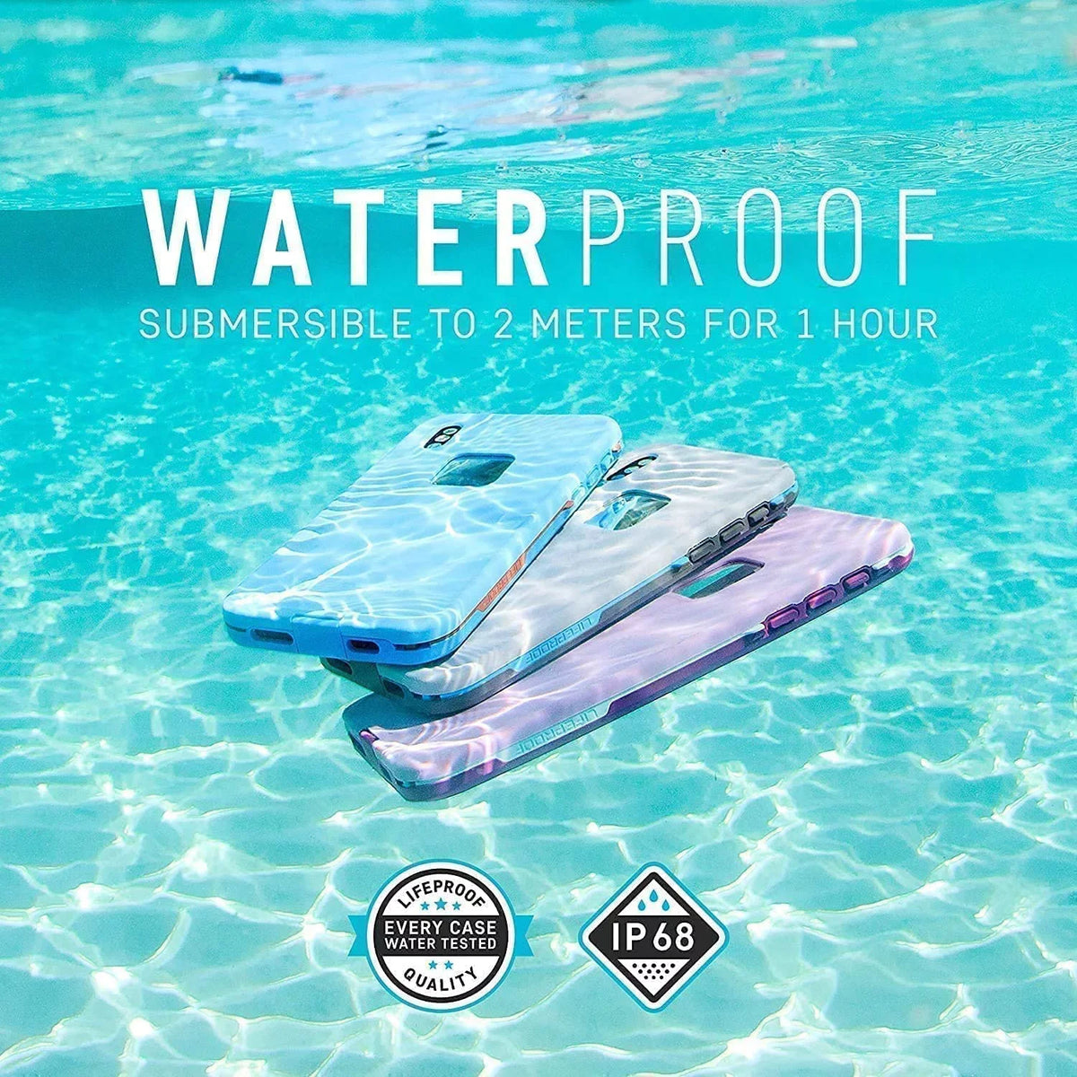 Series LifeProof FRE Case Asphalt for Waterproof XR, iPhone
