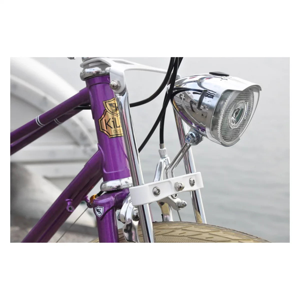 Bike Pure Chome City LED Head Front Cycles Lamp Pure Light