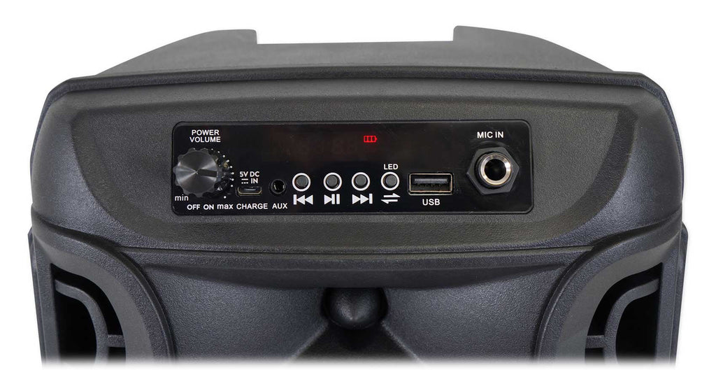 BOOM8 w/Bluetooth Technical LED Speakers Pro Portable TWS 8" Party (2) Wireless