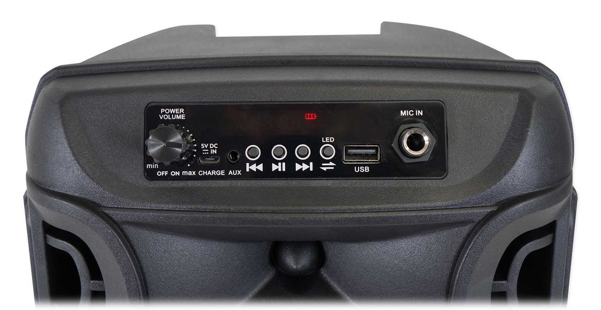 BOOM8 w/Bluetooth Technical LED Speakers Pro Portable TWS 8" Party (2) Wireless