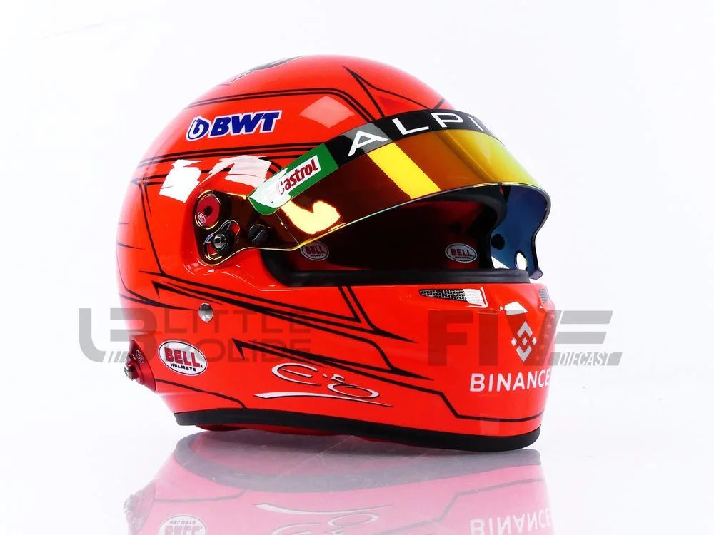 Ocon Esteban - HELMET Alpine - 2023 1/2 MINI CASQUE