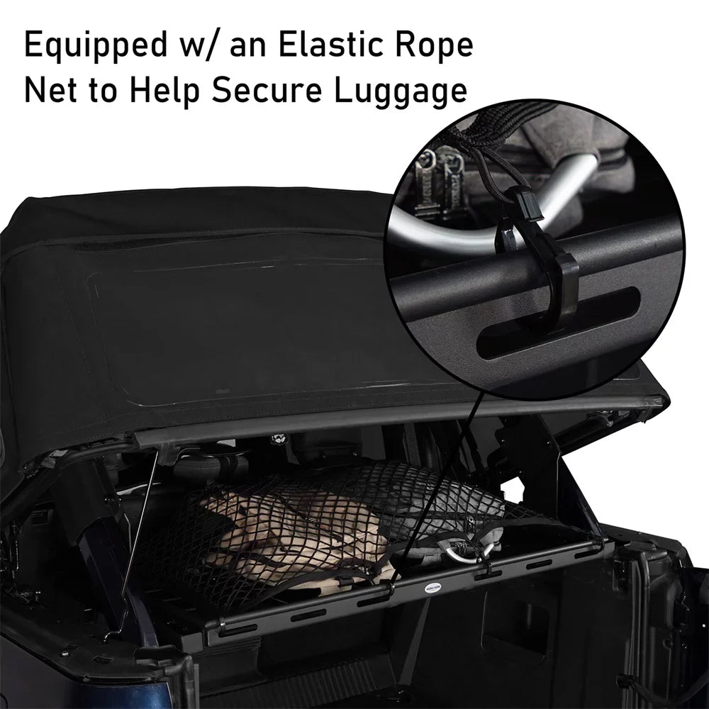 Rack 2021-2023 Cargo Road Rear Basket Black Box Luggage 4-Door Ford Bronco Hooke Fit