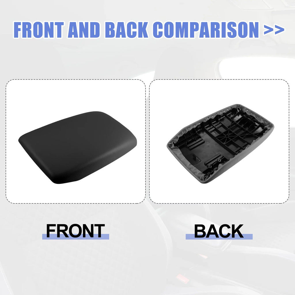 Car for Box Black Seat Highlander Cover Protector 2009-2014 Center Armrest Console Toyota Faux Leather