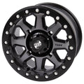 Compatible 2021 RMAX Wolverine Uinta + With Yamaha 3.0 4 Wheel 4.0 Gunmetal/Black 4/156 Beadlock XT-R 14x7 1000