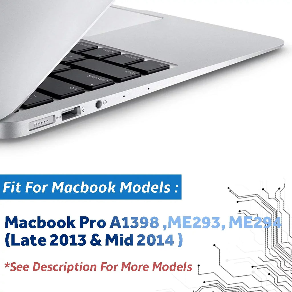 Compatible Book 2014), ME293 (Late Pro Mid 2013 95Wh Battery (11.26V Retina 15" Mac 8440mAh) Mac A1494 ME294 Fits A1398 &