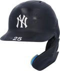York Worn September Played Batting 15, on 2022 8, and April Certified New - Torres 10 Helmet Gleyber #25 30, Fanatics June Yankees Game-Used During Games Navy Authentic October 22,