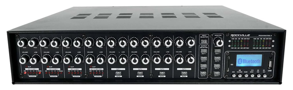 ROCK Speakers Multi Black Receiver+6) Rockville MATRIX Wall Ceiling+2) Home Room
