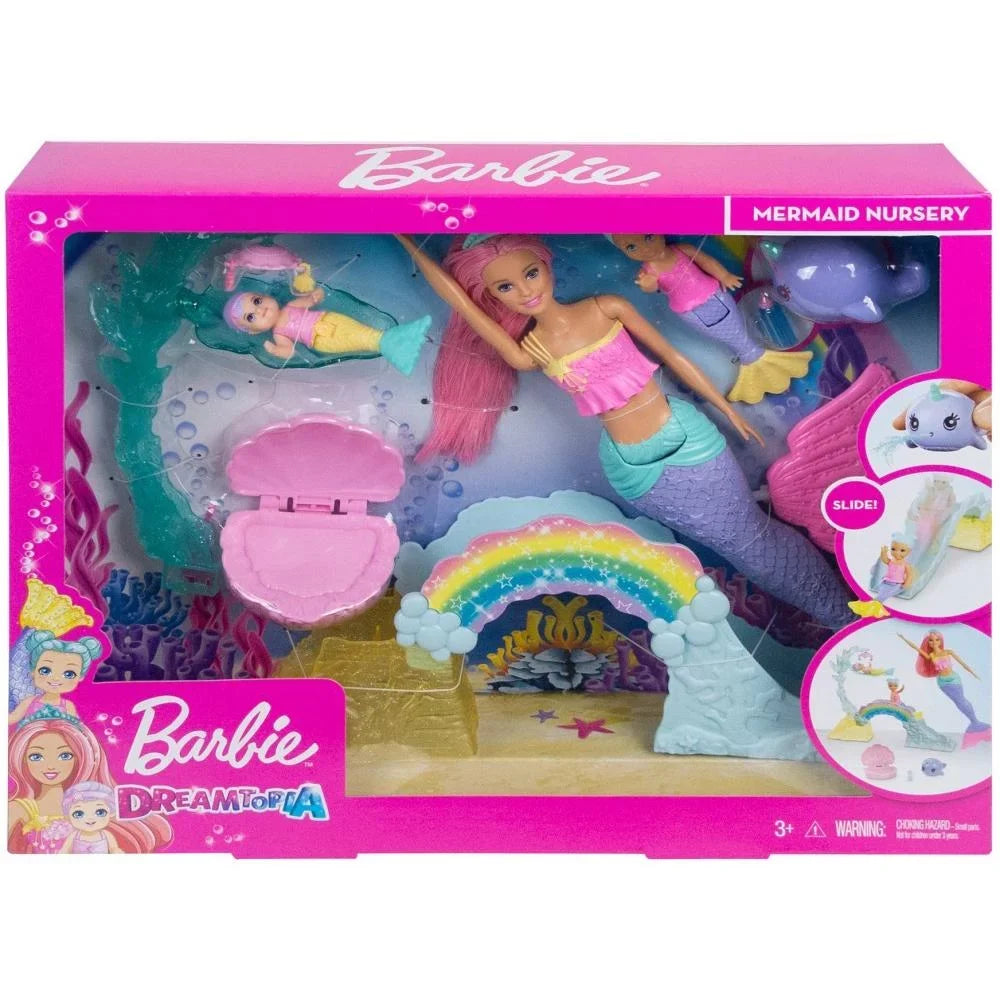 Mermaid Barbie Merbaby & Mertoddler Dreamtopia Doll, Playset