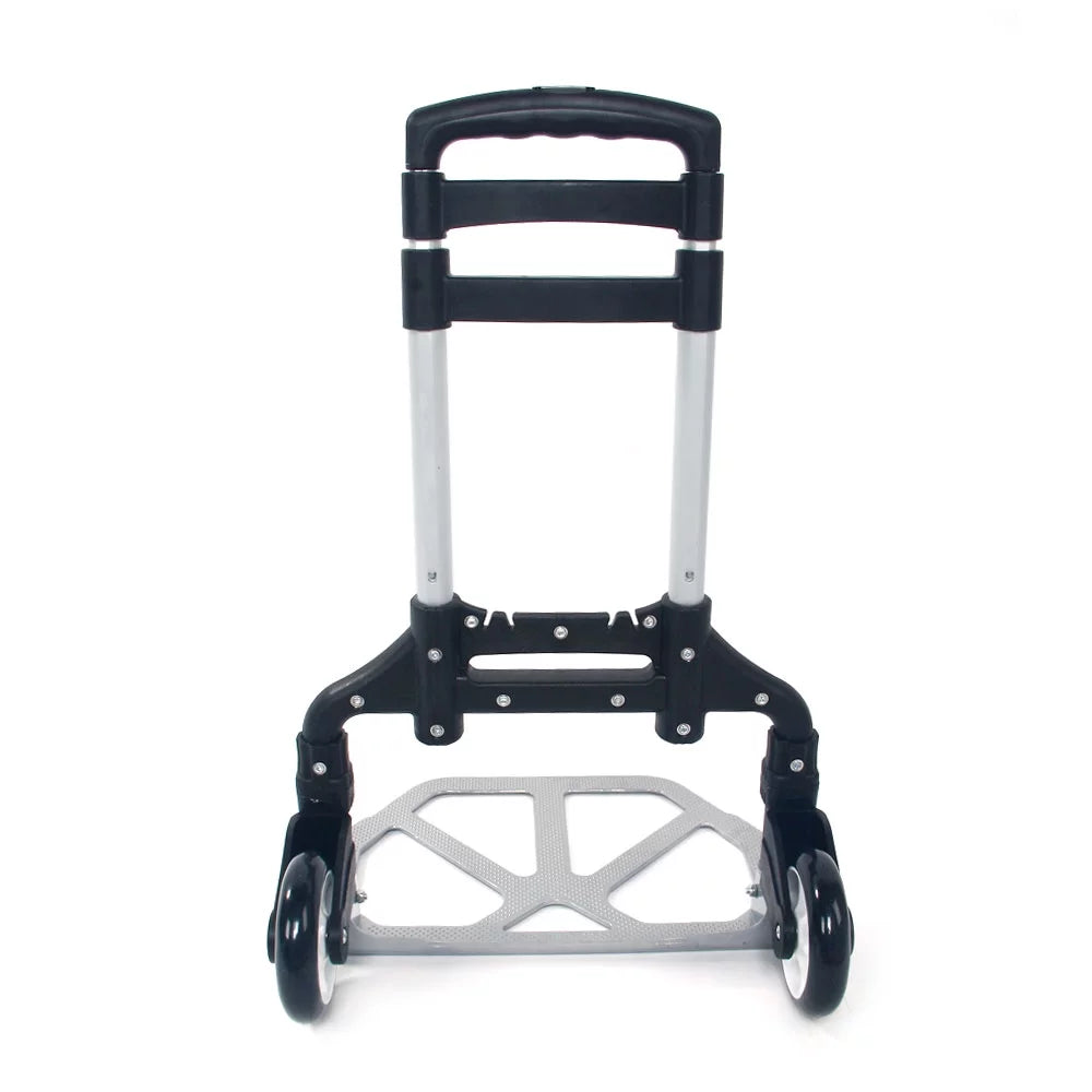 Foldable GoDecor Trolley, Telescopic for Rod, with Black Portable Luggage, Carry
