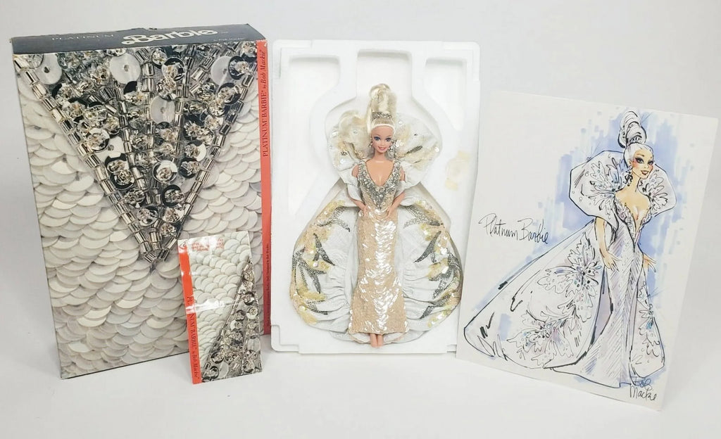 Mackie Barbie 1991 Platinum Mattel Timeless 2703 Bob MIB Treasures