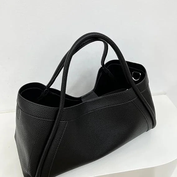 Shoulder Leather Women,Slouchy Capacity for Work Bags,Genuine Tote Tote Leather Oversized Bag Large Vegan Nvzi Bag（White）