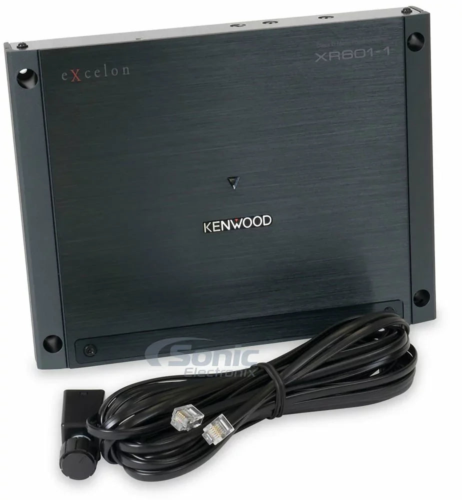 Series 4 XR601-1 w/ Bass Premium eXcelon Wiring NVX 600W Kenwood (400W MVX Kit Monoblock XKIT42 Knob Amp Gauge Class-D Amplifier XR Max 2-ohm Stable + Included RMS) +