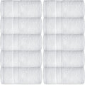 12-Pack White Cotton Elaine Hand & Home, Spa, Premium Towels for Bath Karen Hotel