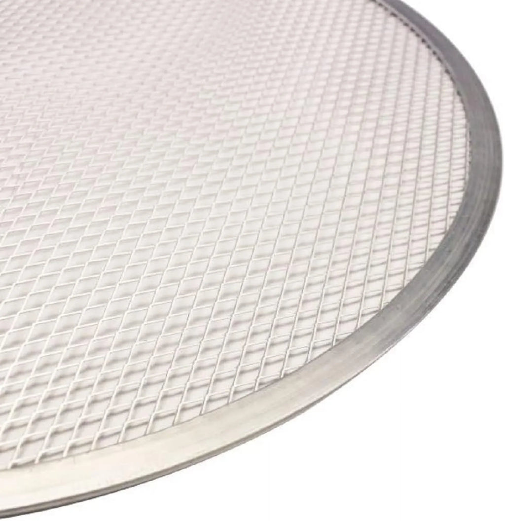 Set Kitchen & Pizza Screen Tray Pizzeria for Seamless Home Round Pan 2 Screen of Rim- Baking Pizza Pizza Round 9” Baking Bakeware Tray TrueCraftware- Restaurants Aluminum
