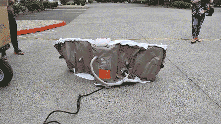 Person 145 ALEKO Cover Gallon with Oval 2 Hot Brown Jetted Inflatable Tub
