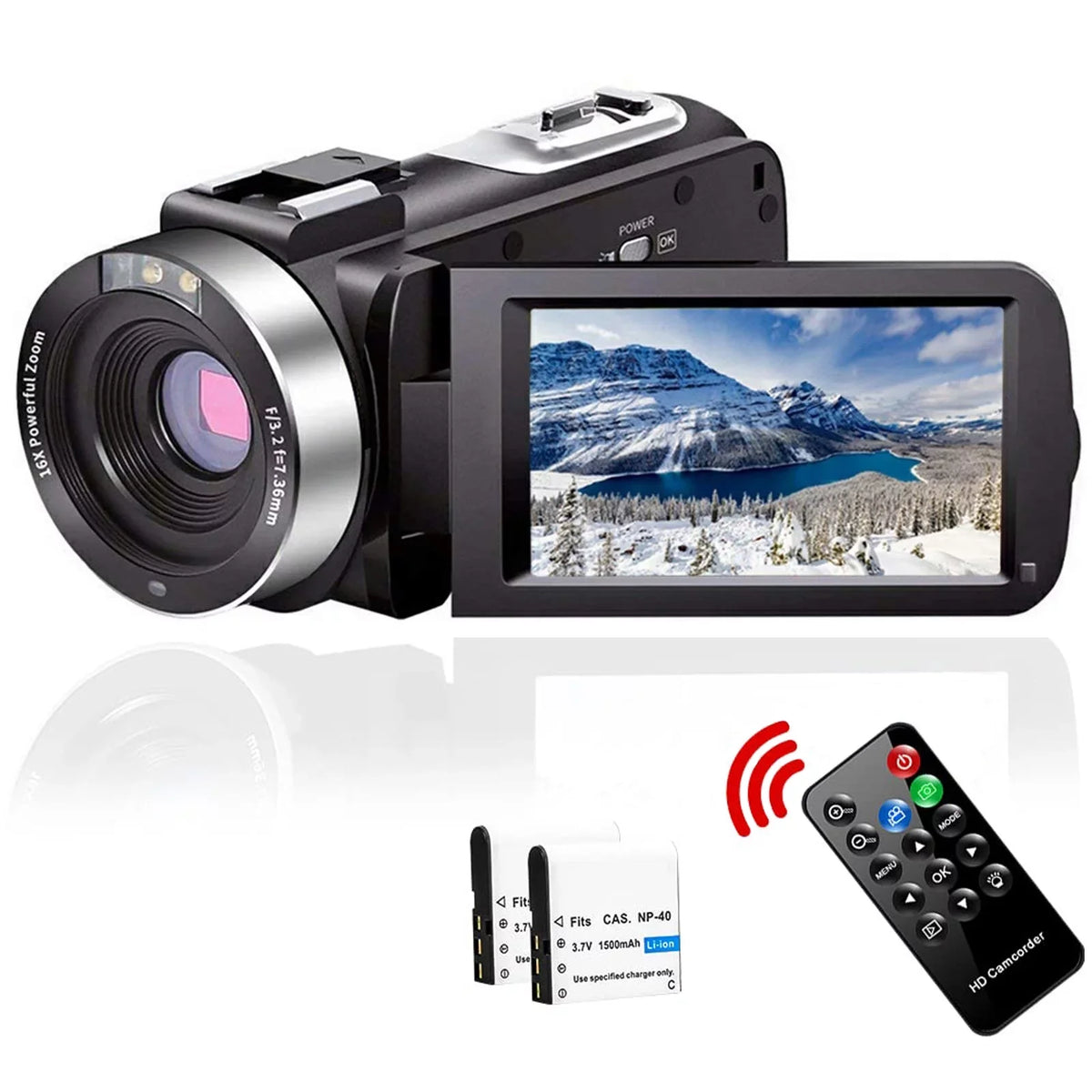 Video IR Vlogging Camera Recorder Camera Camcorder HD Youtube Vision Night for Full Video Camera MARVUE 2.7K Digital 30FPS 30MP
