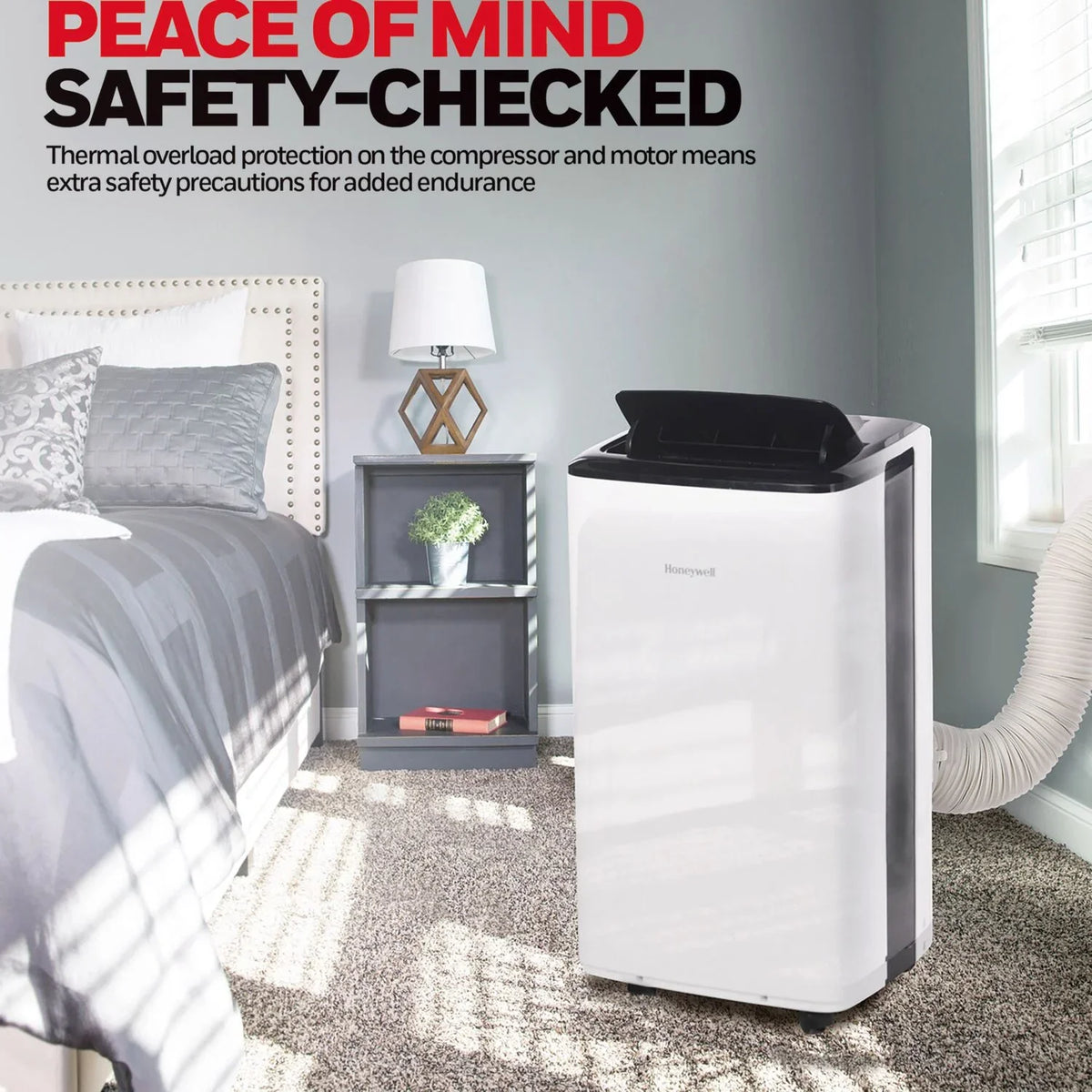 BTU & Portable Dehumidifier Smart Air Control, Voice WiFi HF0CESVWK6 10,000 Conditioner with Honeywell