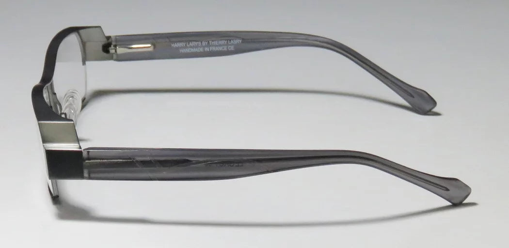 SAGE MENS FULL-RIM EYEGLASSES/SPECTACLES TRANSPARENT 55-16-0 COMFORT NEW DEMO DESIGNER LARY'S / LENSES HARRY FLEXIBLE HINGES ULTIMATE GRAY SPECIAL LEGACY FRAME