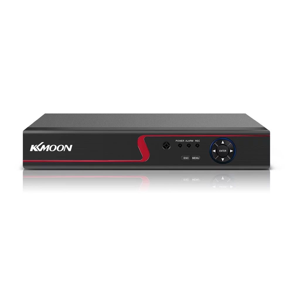 KKmoon Home Plug Full System Recorder Video Monitoring kit P2P for DVR Camera AHD/Analog/TVI/CVI/ Phone CCTV Digital High HDD) Definition (NO 1080P Remote DVR office 4CH