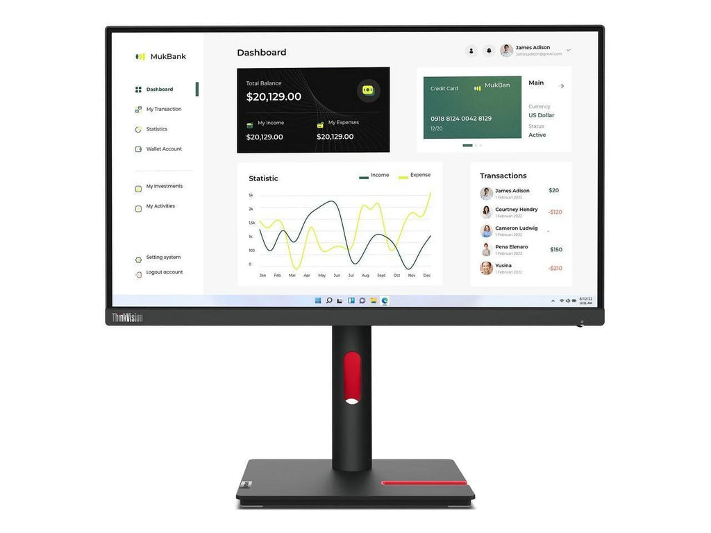 ThinkVision Lenovo 23 T23i-30 - Monitor inch