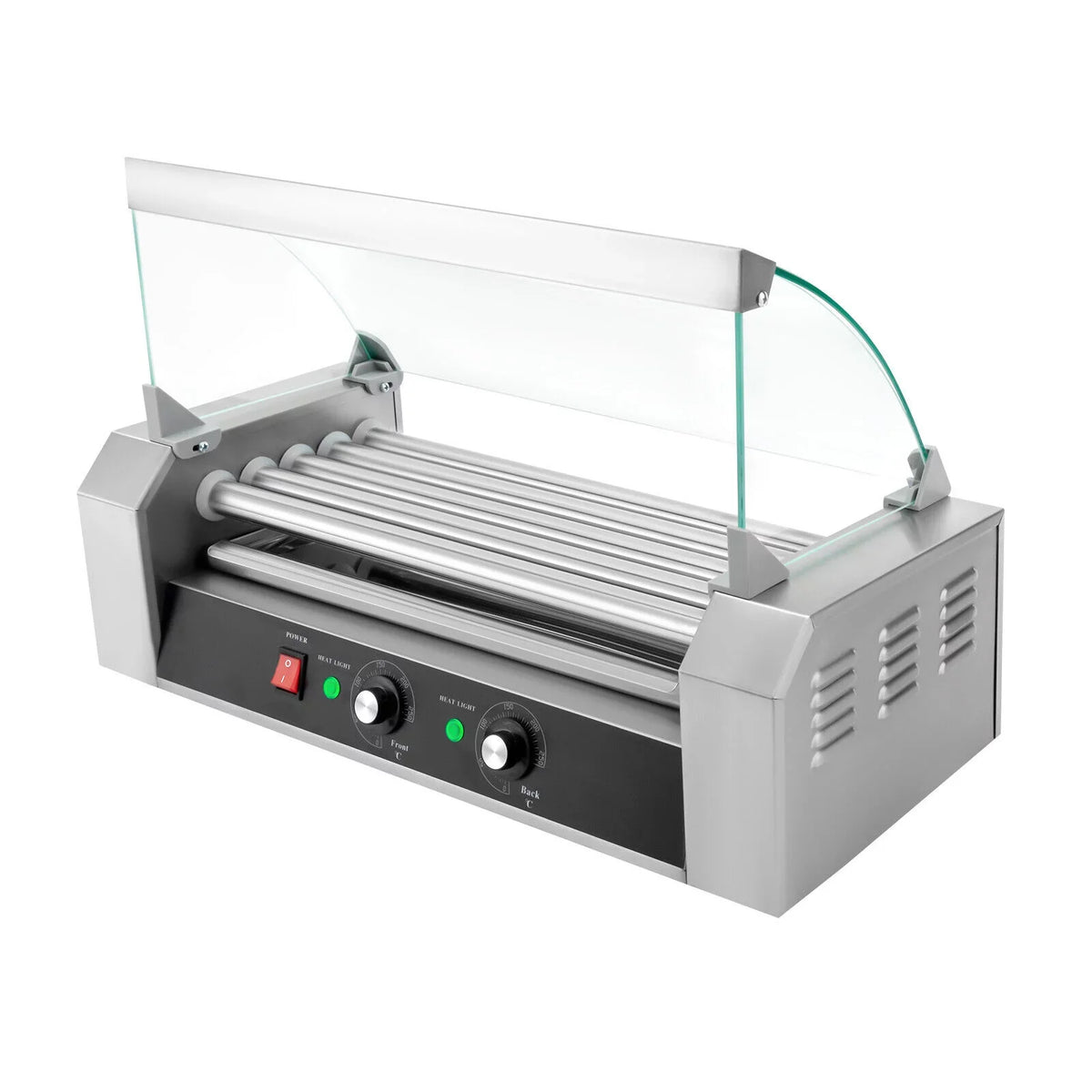 Rollers Stainless Dog 0-250℃ Machine Grilling W/5 110V 12-Hot Set DENEST Sausage Holds