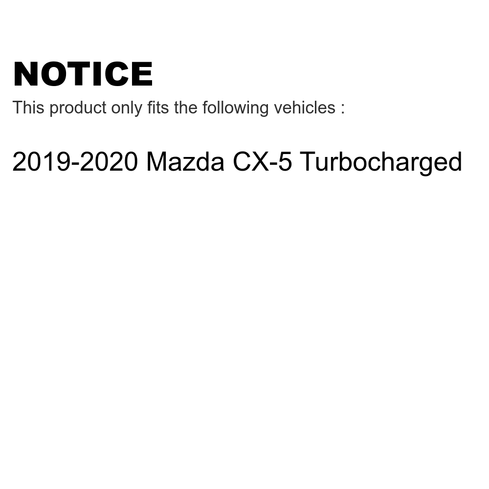 For Rear Brake Kit 2019-2022 Mazda CX-5 Turbocharged Pads KPF-100515 Semi-Metallic Front