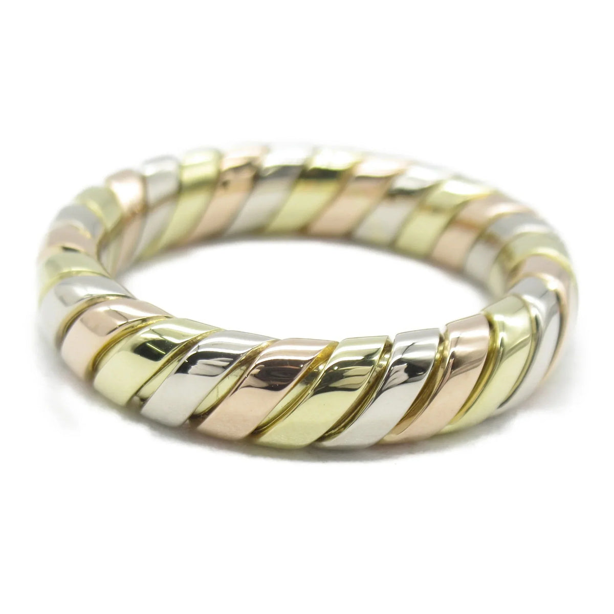 Pre-Owned BVLGARI (Yellow Ring (Good) Gold Gold) Gold Gold) K18PG(Rose Tubogas ring K18