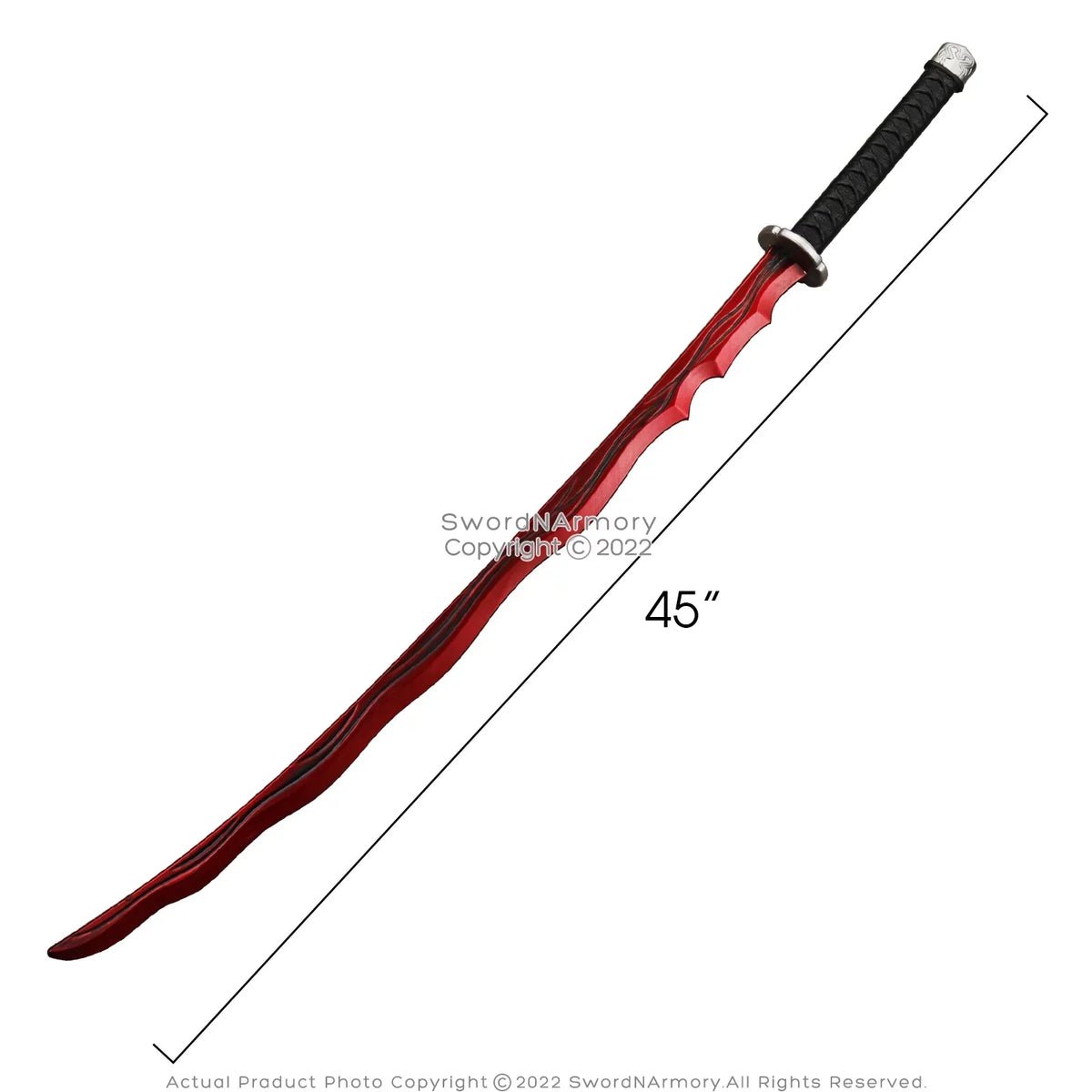 Katana Blood Sword Fantasy Game 44.5” Elden of Foam Rivers Samurai