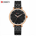 Watch Clock Brand - Feminino Pink Wristwatch Wristwatches Relogio Luxury Curren With Quartz Leather Top Rhinestone Women Fashion Ladies Watches Quartz