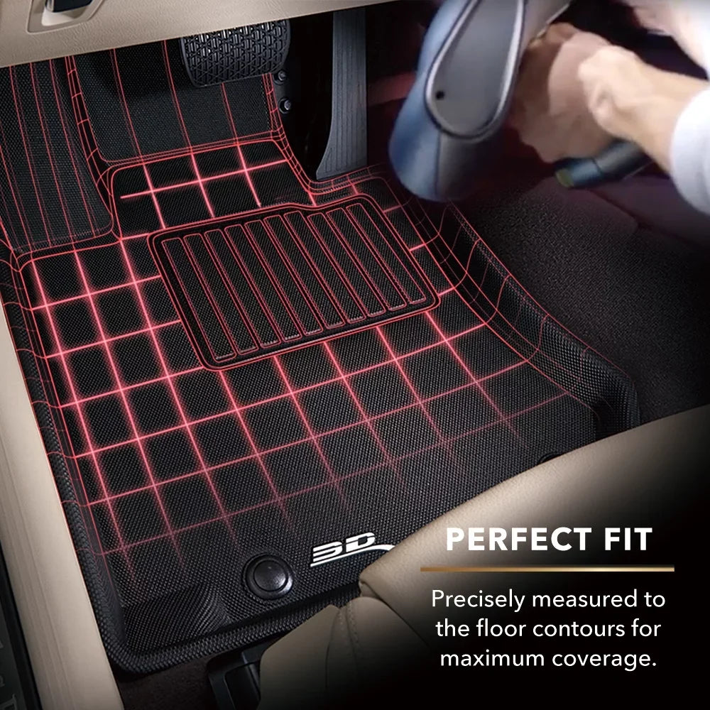 '- CHRYSLER 3D Mat (BLACK) PACIFICA/VOYAGER Set MAXpider Floor Full with compatible KAGU 2020-2024