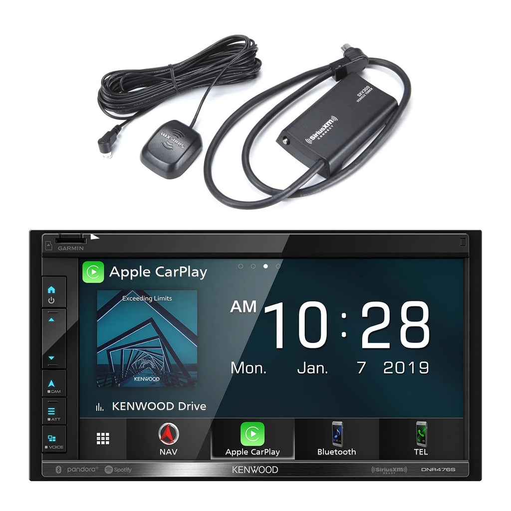 with Kenwood SXV300V1 Tuner Multimedia/Navigation Receiver SiriusXM DNR476S Digital