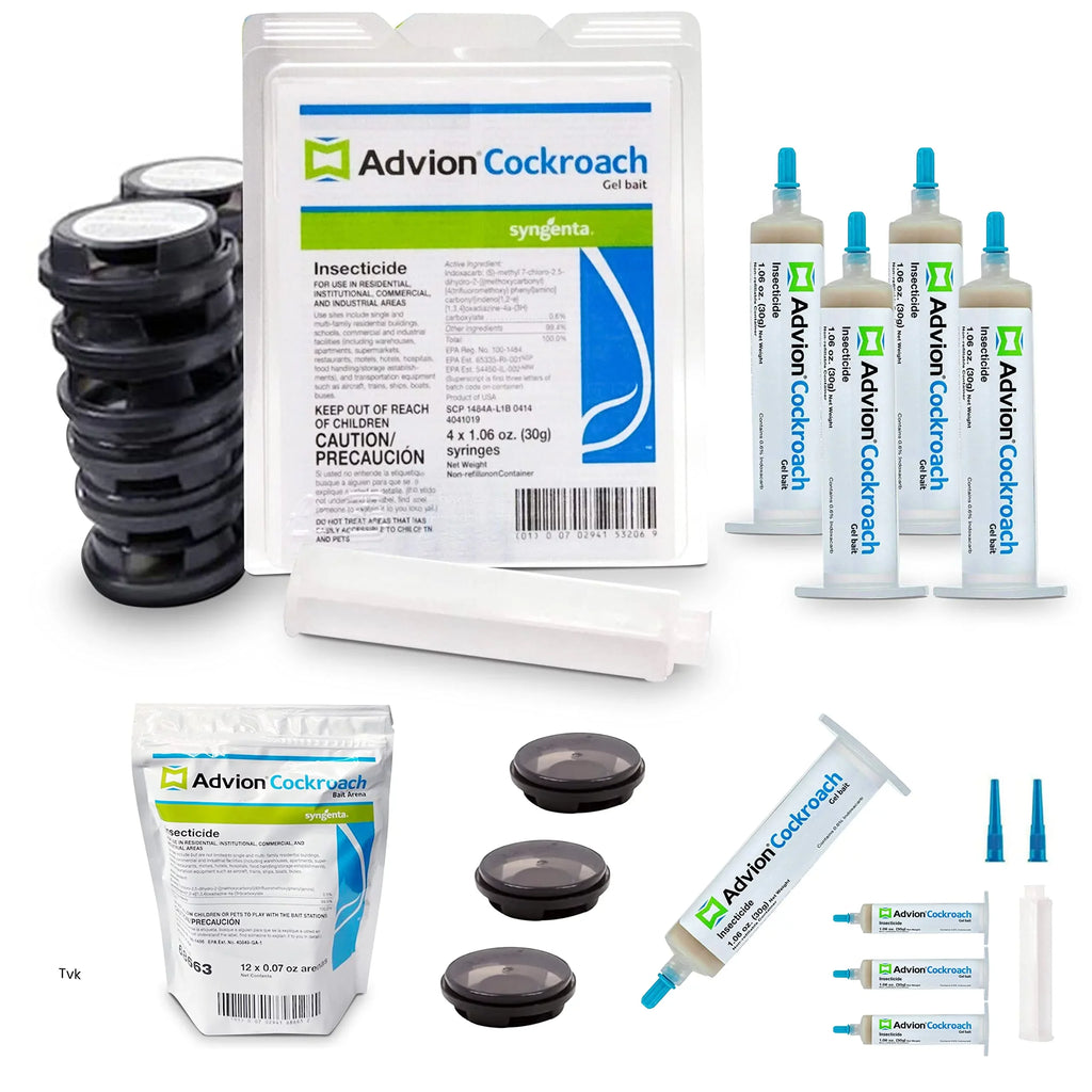 Roach - Killer-Roach Advion Pesky Injection-12 -Prevent All Indoor Kit Pest Cockroach Tubes30g Cockroach Roach Bait Stations Killer 4 infestation Species- &