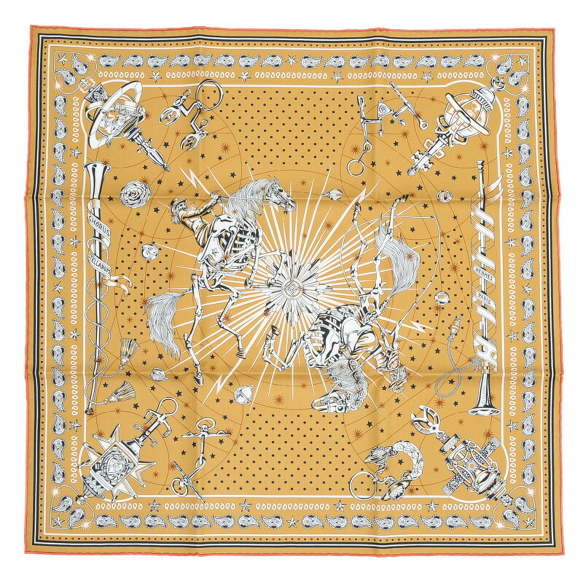 Carre Silk CHORUS 55 Bandana 100% New) (Like Pre-Owned STELLARUM Hermes