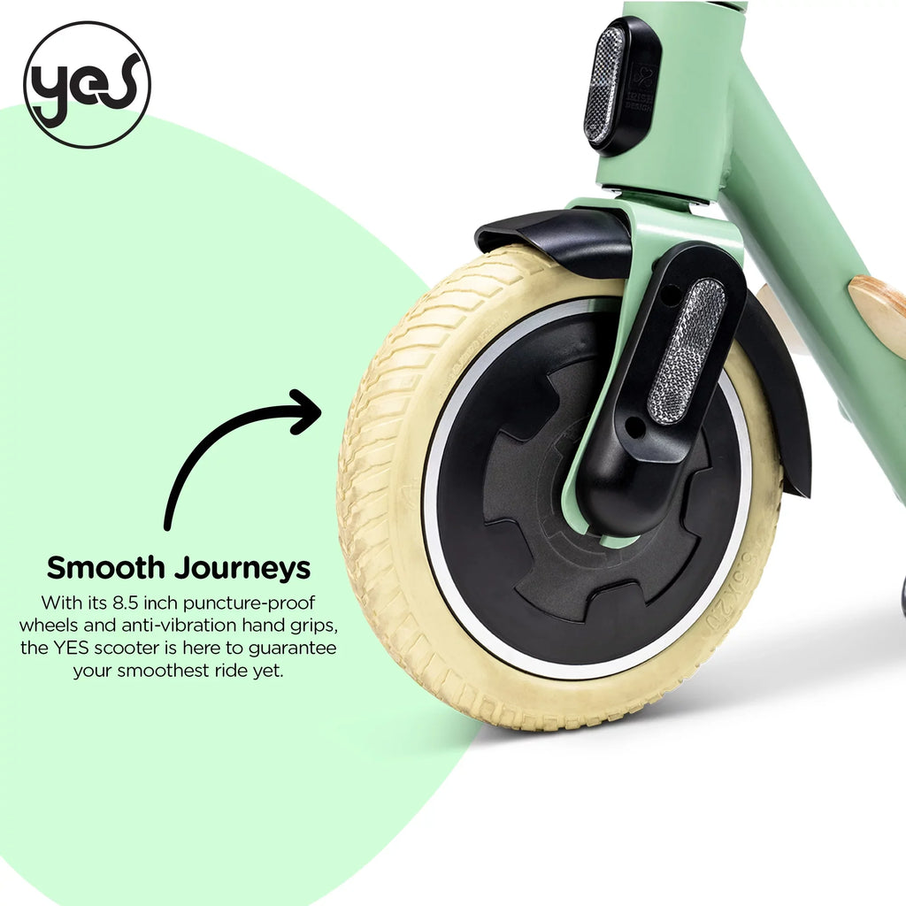 Yvolution (Green) LED Scooter Electric Adults for Display, YES Foldable Design
